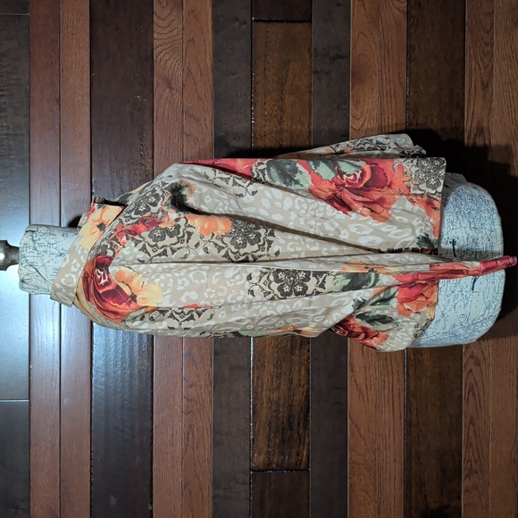 Chico's Multicolor Floral Button Down Blouse - Picture 7 of 9